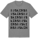 Mid Heather Gray t-shirt med Buskens ordlek t-shirt
