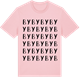 Pink Cotton t-shirt med By ordlek t-shirt