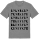 Mid Heather Gray t-shirt med By kyrkby ordlek t-shirt