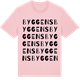 Pink Cotton t-shirt med Byggens ordlek t-shirt