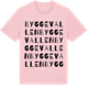 Pink Cotton t-shirt med Byggevallen ordlek t-shirt