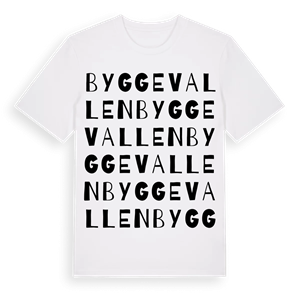 Byggevallen ordlek t-shirt – ekologisk bomull t-shirt från Pinshirt