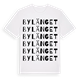 White t-shirt med Bylänget ordlek t-shirt