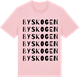Pink Cotton t-shirt med Byskogen ordlek t-shirt