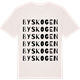 Vintage White t-shirt med Byskogen ordlek t-shirt