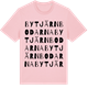 Pink Cotton t-shirt med Bytjärnbodarna ordlek t-shirt