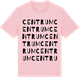 Pink Cotton t-shirt med Centrum ordlek t-shirt