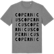 Mid Heather Gray t-shirt med Copernicus ordlek t-shirt