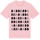 Pink Cotton t-shirt med Daddbodarna ordlek t-shirt