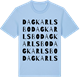 Blue Soul t-shirt med Dagkarlsbo ordlek t-shirt