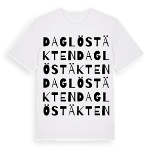 Daglöstäkten ordlek t-shirt – ekologisk bomull t-shirt från Pinshirt