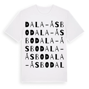 Dala-Åsbo ordlek t-shirt – ekologisk bomull t-shirt från Pinshirt