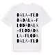 White t-shirt med Dala-Floda ordlek t-shirt