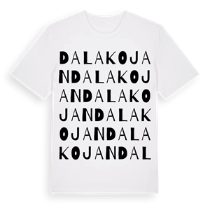 Dalakojan ordlek t-shirt – ekologisk bomull t-shirt från Pinshirt