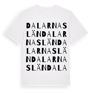 Dalarnas län ordlek t-shirt – ekologisk bomull t-shirt från Pinshirt