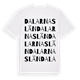 Dalarnas län ordlek t-shirt