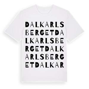 Dalkarlsberget ordlek t-shirt – ekologisk bomull t-shirt från Pinshirt