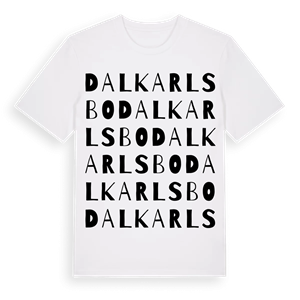 Dalkarlsbo ordlek t-shirt – ekologisk bomull t-shirt från Pinshirt