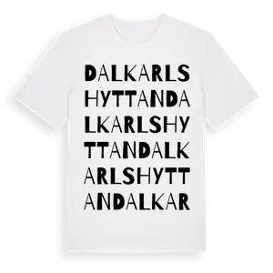 Dalkarlshyttan ordlek t-shirt – ekologisk bomull t-shirt från Pinshirt