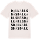 Vintage White t-shirt med Dalkarlsnäs ordlek t-shirt