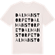 Vintage White t-shirt med Dalmanstorpet ordlek t-shirt