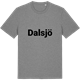 Mid Heather Gray t-shirt med Dalsjö fetstil t-shirt
