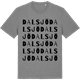 Mid Heather Gray t-shirt med Dalsjö ordlek t-shirt