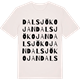 Vintage White t-shirt med Dalsjökojan ordlek t-shirt