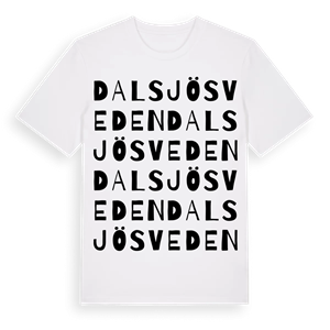 Dalsjösveden ordlek t-shirt – ekologisk bomull t-shirt från Pinshirt