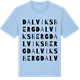 Blue Soul t-shirt med Dalviksberg ordlek t-shirt