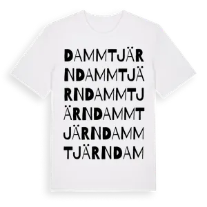 Dammtjärn ordlek t-shirt – ekologisk bomull t-shirt från Pinshirt