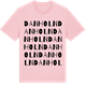 Pink Cotton t-shirt med Danholn ordlek t-shirt