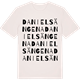 Vintage White t-shirt med Danielsängena ordlek t-shirt
