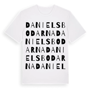 Danielsbodarna ordlek t-shirt – ekologisk bomull t-shirt från Pinshirt
