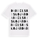 Danielsriskojan ordlek t-shirt