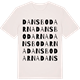 Vintage White t-shirt med Dansbodarna ordlek t-shirt