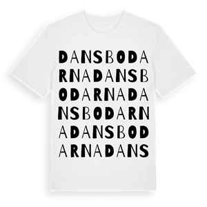 Dansbodarna ordlek t-shirt – ekologisk bomull t-shirt från Pinshirt
