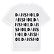 White t-shirt med Danshol ordlek t-shirt