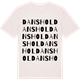 Vintage White t-shirt med Danshol ordlek t-shirt