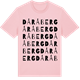 Pink Cotton t-shirt med Dåråberg ordlek t-shirt