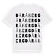 White t-shirt med Dåråberg ordlek t-shirt