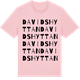 Pink Cotton t-shirt med Davidshyttan ordlek t-shirt
