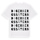 White t-shirt med Digerbergssätern ordlek t-shirt