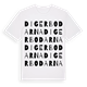 White t-shirt med Digerbodarna ordlek t-shirt