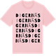 Pink Cotton t-shirt med Digernäs ordlek t-shirt