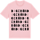 Pink Cotton t-shirt med Digerön ordlek t-shirt