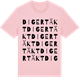 Pink Cotton t-shirt med Digertäkt ordlek t-shirt