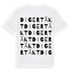 Digertäkt ordlek t-shirt