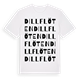 Dillflöten ordlek t-shirt