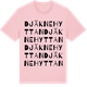 Pink Cotton t-shirt med Djäknehyttan ordlek t-shirt
